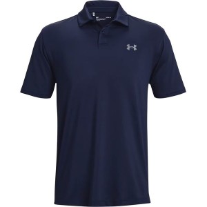 Niebieska koszulka polo Under Armour z krótkim rękawem w sportowym stylu