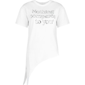 Bluzka ubierzsie.com z okrągłym dekoltem w młodzieżowym stylu z krótkim rękawem