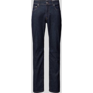 Granatowe jeansy Hechter Paris z bawełny w stylu casual