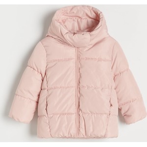 Różowa kurtka dziecięca Reserved z tkaniny