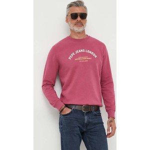 Różowa bluza Pepe Jeans w młodzieżowym stylu