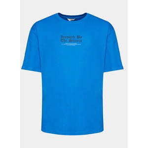 Niebieski t-shirt Redefined Rebel z krótkim rękawem