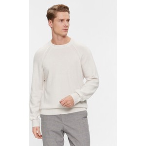 Sweter Calvin Klein z okrągłym dekoltem w stylu casual
