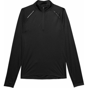 Czarna koszulka z długim rękawem 4F w sportowym stylu z długim rękawem