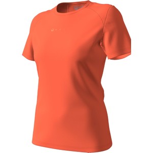 Pomarańczowy t-shirt Halti z krótkim rękawem w sportowym stylu