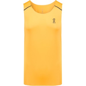 Żółty t-shirt On Running z krótkim rękawem