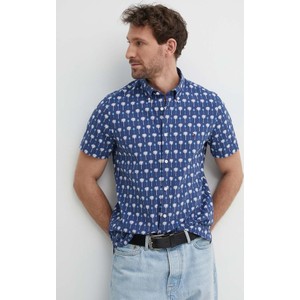 Granatowa koszula Tommy Hilfiger w młodzieżowym stylu