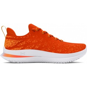 Pomarańczowe buty sportowe Under Armour z tkaniny sznurowane