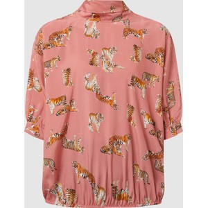 Różowa bluzka Risy & Jerfs z długim rękawem