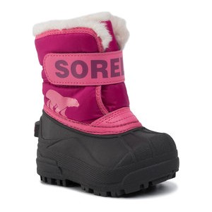 Buty dziecięce zimowe Sorel dla dziewczynek na rzepy