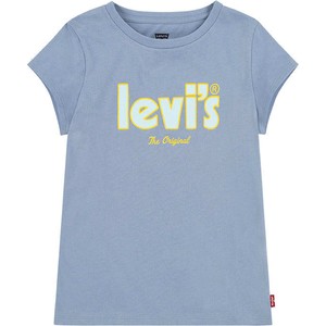 Niebieska bluzka dziecięca Levis z bawełny