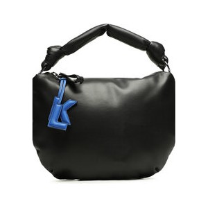 Czarna torebka Karl Lagerfeld na ramię matowa duża
