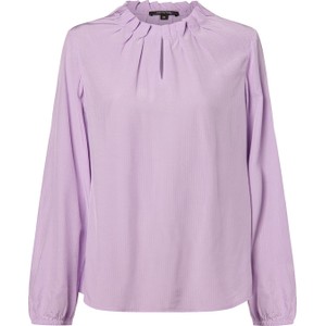 Fioletowa bluzka comma, z tkaniny w stylu casual z długim rękawem