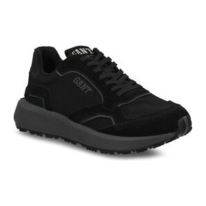 Czarne buty sportowe Gant sznurowane w sportowym stylu