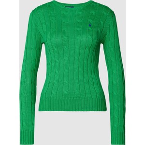 Zielony sweter POLO RALPH LAUREN z bawełny