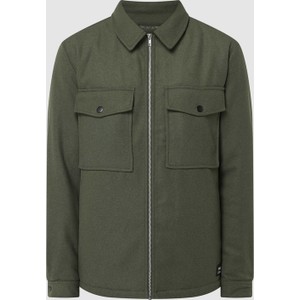 Zielona kurtka Peek&Cloppenburg krótka w stylu casual