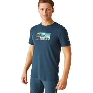 Niebieski t-shirt Regatta w młodzieżowym stylu