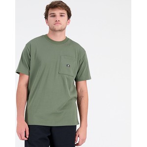 T-shirt New Balance w stylu casual z krótkim rękawem z bawełny