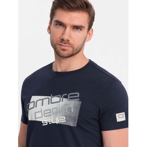T-shirt Ombre w stylu klasycznym z dresówki