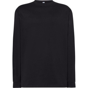 Czarna koszulka z długim rękawem JK Collection w stylu casual z bawełny z długim rękawem