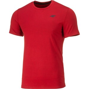 Czerwony t-shirt 4F w sportowym stylu