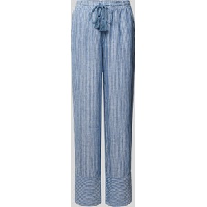 Niebieskie spodnie Ralph Lauren z lnu w stylu retro