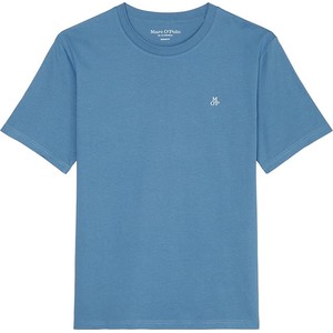 Niebieski t-shirt Marc O'Polo z krótkim rękawem w stylu casual