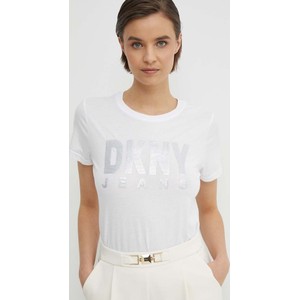 T-shirt DKNY w młodzieżowym stylu