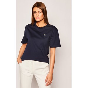 T-shirt Lacoste z krótkim rękawem z okrągłym dekoltem w stylu casual