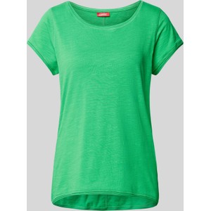 Zielona bluzka Esprit z krótkim rękawem w stylu casual