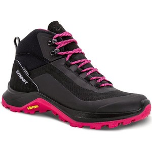 Czarne buty trekkingowe Grisport sznurowane z płaską podeszwą