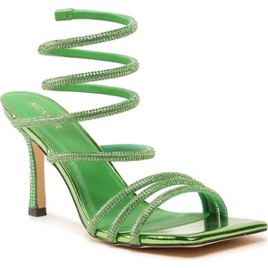 Zielone sandały Menbur z klamrami