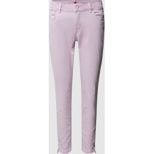 Różowe spodnie Buena Vista w stylu casual z bawełny