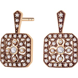 Wiktoriańska - Biżuteria Yes Kolczyki złote z diamentami - Kolekcja Wiktoriańska