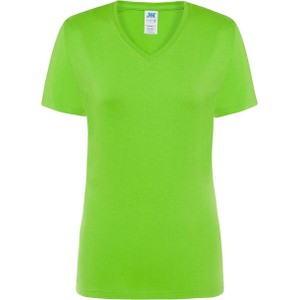 Zielona bluzka JK Collection z krótkim rękawem z dżerseju w stylu casual