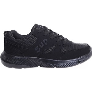 Czarne buty sportowe Pantofelek24.pl w sportowym stylu sznurowane