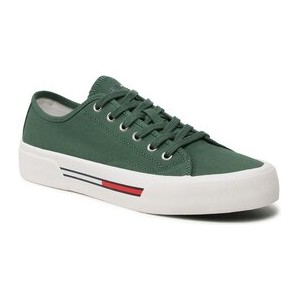 Tommy Jeans Tenisówki Canvas Sneaker EM0EM01299 Zielony