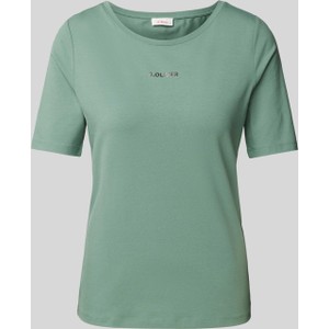 Zielony t-shirt S.Oliver w stylu casual