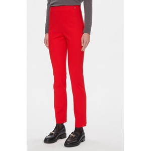 Czerwone spodnie Tommy Hilfiger w stylu casual