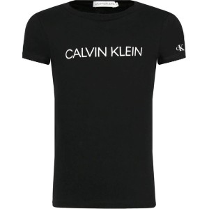 Bluzka dziecięca Calvin Klein dla dziewczynek z bawełny