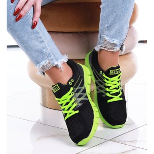 Buty sportowe Pantofelek24 w sportowym stylu sznurowane z płaską podeszwą