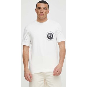 T-shirt Marc O'Polo z nadrukiem z bawełny w młodzieżowym stylu