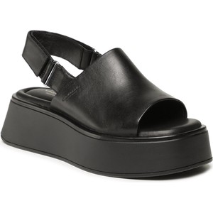 Czarne sandały Vagabond w stylu casual na platformie