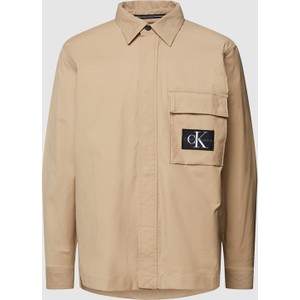 Koszula Calvin Klein z długim rękawem z bawełny z klasycznym kołnierzykiem