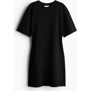 Czarna sukienka H & M oversize mini w stylu casual