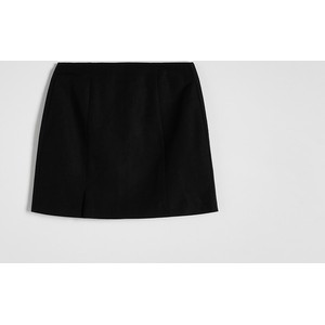 Czarna spódnica Reserved mini w stylu casual z lnu