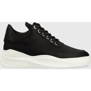 Czarne buty sportowe answear.com sznurowane w sportowym stylu