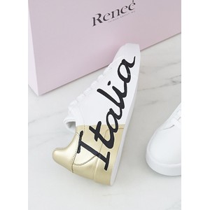 Renee biało-złote buty sportowe hashtag