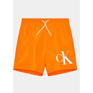 Pomarańczowe kąpielówki Calvin Klein