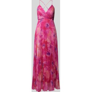 Różowa sukienka Liu-Jo z szyfonu